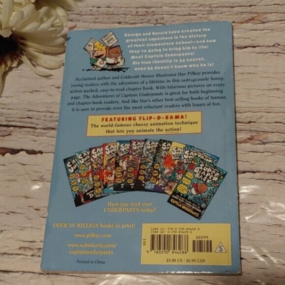 3/$13 The Adventuresn of Captain Underpants the first epic novel by Dav Pilkey - Picture 3 of 3